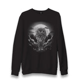 Wolf Walking in the Moonlight Unisex Black Sweatshirt - Premium  from W.E.N.S. WIND - Just 10990! Shop now at W.E.N.S. WIND