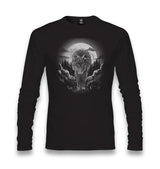 Wolf Walking in the Moonlight Unisex Black Longsleeve - Premium  from W.E.N.S. WIND - Just 7990! Shop now at W.E.N.S. WIND