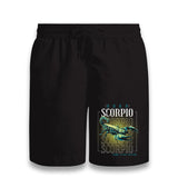 Born Scorpio Black Shorts - Premium  from W.E.N.S. WIND - Just 7990! Shop now at W.E.N.S. WIND