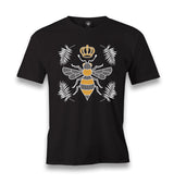 Queen Bee and Leaves Men's Black Tshirt - Premium  from W.E.N.S. WIND - Just 6490! Shop now at W.E.N.S. WIND