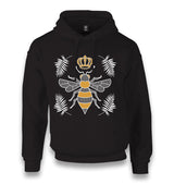 Queen Bee and Leaves Unisex Black Hoodie - Premium  from W.E.N.S. WIND - Just 11990! Shop now at W.E.N.S. WIND