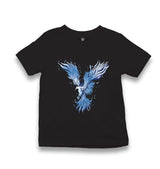 Blue Phoenix Bird Kid's Black T-shirt - Premium  from W.E.N.S. WIND - Just 5990! Shop now at W.E.N.S. WIND