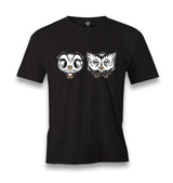 Cute Owls Cartoon Men's Black Tshirt - Premium  from W.E.N.S. WIND - Just 6490! Shop now at W.E.N.S. WIND