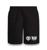 Cute Owls Cartoon Black Shorts - Premium  from W.E.N.S. WIND - Just 7990! Shop now at W.E.N.S. WIND