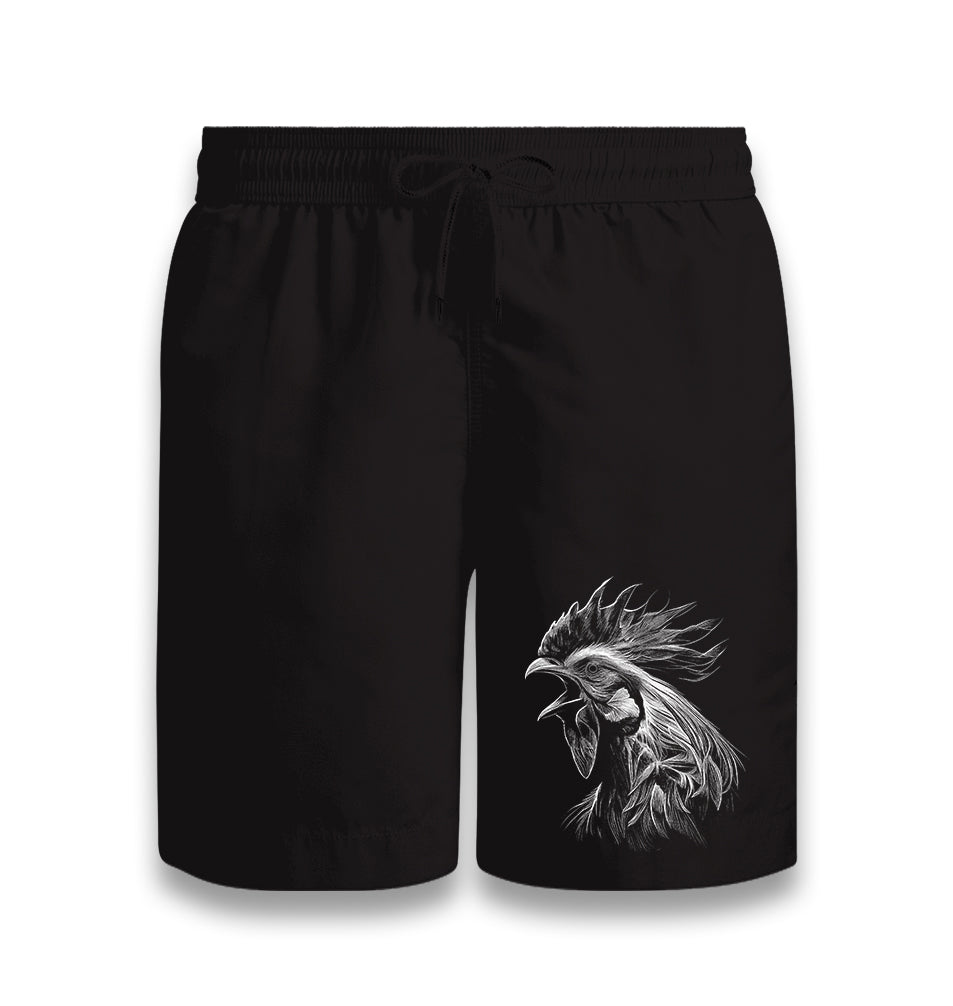 Rooster Realistic Black Shorts - Premium  from W.E.N.S. WIND - Just 7990! Shop now at W.E.N.S. WIND
