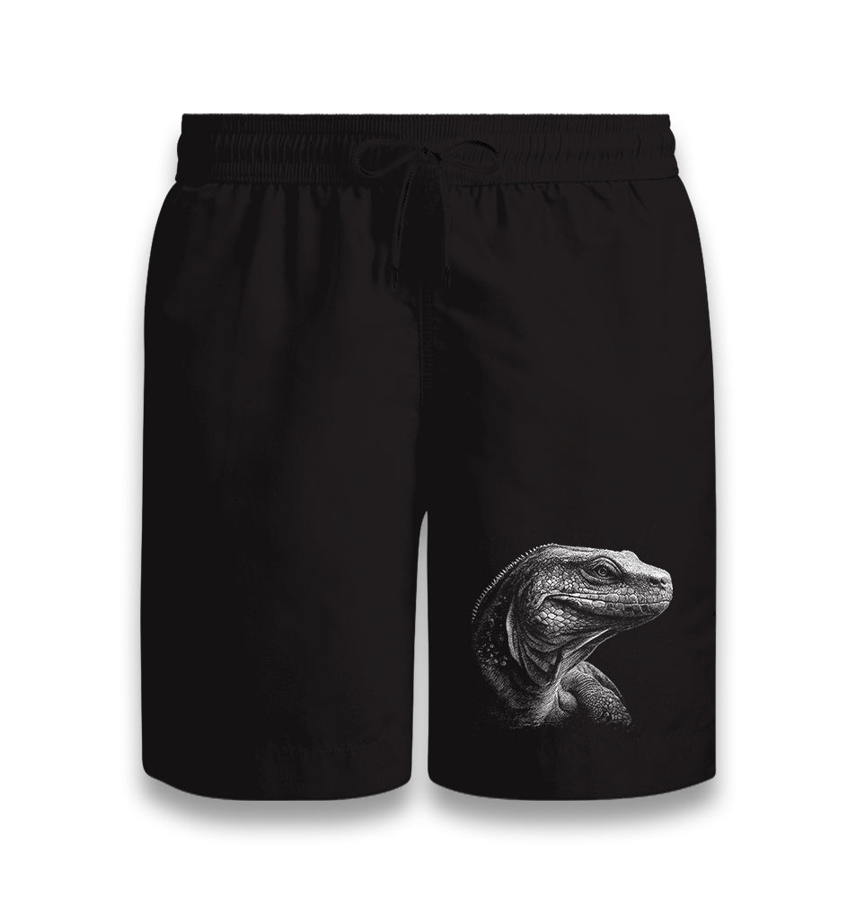 Komodo Dragon Realistic Black Shorts - Premium  from W.E.N.S. WIND - Just 7990! Shop now at W.E.N.S. WIND