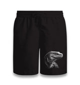Komodo Dragon Realistic Black Shorts - Premium  from W.E.N.S. WIND - Just 7990! Shop now at W.E.N.S. WIND