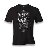 Wild Wolf Head Over a Desing Men's Black Tshirt - Premium  from W.E.N.S. WIND - Just 6490! Shop now at W.E.N.S. WIND