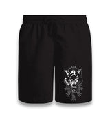 Wild Wolf Head Over a Desing Black Shorts - Premium  from W.E.N.S. WIND - Just 7990! Shop now at W.E.N.S. WIND
