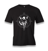 Wild Wolf Head in an Octagon Men's Black Tshirt - Premium  from W.E.N.S. WIND - Just 6490! Shop now at W.E.N.S. WIND