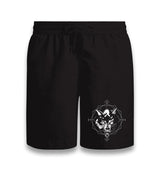 Wild Wolf Head in an Octagon Black Shorts - Premium  from W.E.N.S. WIND - Just 7990! Shop now at W.E.N.S. WIND
