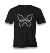 Butterfly in Wired Men's Black Tshirt - Premium  from W.E.N.S. WIND - Just 6490! Shop now at W.E.N.S. WIND