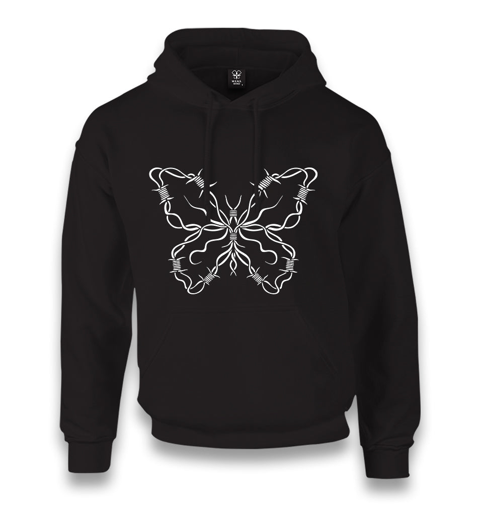 Butterfly in Wired Unisex Black Hoodie - Premium  from W.E.N.S. WIND - Just 11990! Shop now at W.E.N.S. WIND