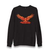 Flying Phoenix Bird Unisex Black Sweatshirt - Premium  from W.E.N.S. WIND - Just 10990! Shop now at W.E.N.S. WIND