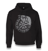 Crow with Valhalla Viking Sign Unisex Black Hoodie - Premium  from W.E.N.S. WIND - Just 11990! Shop now at W.E.N.S. WIND