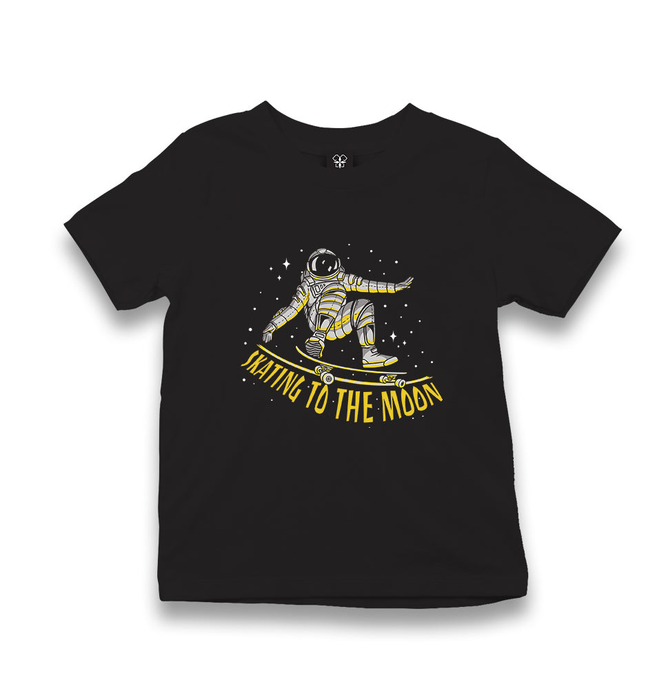 Astronaut Space Skating Kid's Black T-shirt - Premium  from W.E.N.S. WIND - Just 5990! Shop now at W.E.N.S. WIND