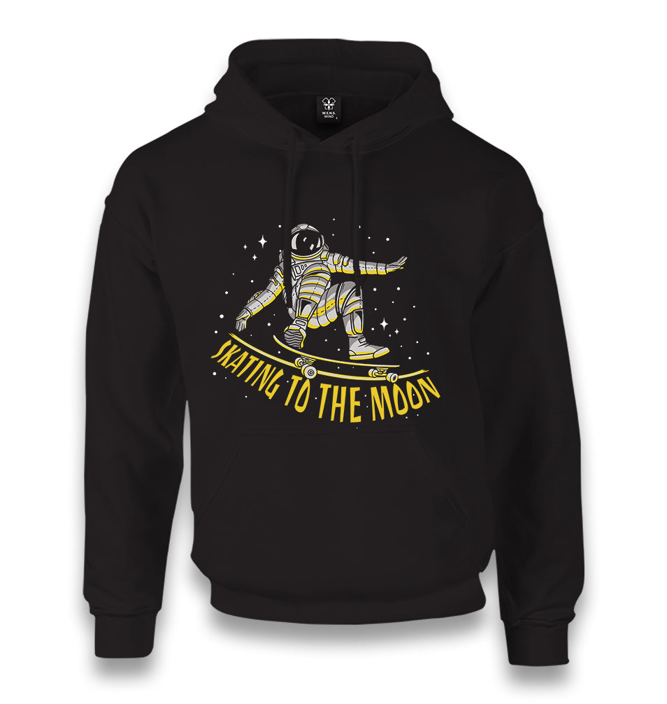 Astronaut Space Skating Unisex Black Hoodie - Premium  from W.E.N.S. WIND - Just 11990! Shop now at W.E.N.S. WIND