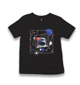 Astronaut with a Geometric Space Kid's Black T-shirt - Premium  from W.E.N.S. WIND - Just 5990! Shop now at W.E.N.S. WIND