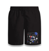 Astronaut with a Geometric Space Black Shorts - Premium  from W.E.N.S. WIND - Just 7990! Shop now at W.E.N.S. WIND