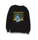 Nicola Tesla with an Electric Kid's Black Sweatshirt - Premium  from W.E.N.S. WIND - Just 7990! Shop now at W.E.N.S. WIND