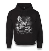 Chess Game with a Broken Queen Unisex Black Hoodie - Premium  from W.E.N.S. WIND - Just 11990! Shop now at W.E.N.S. WIND