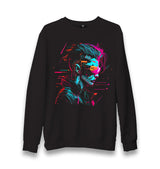 Cyberpunk Girl Unisex Black Sweatshirt - Premium  from W.E.N.S. WIND - Just 10990! Shop now at W.E.N.S. WIND