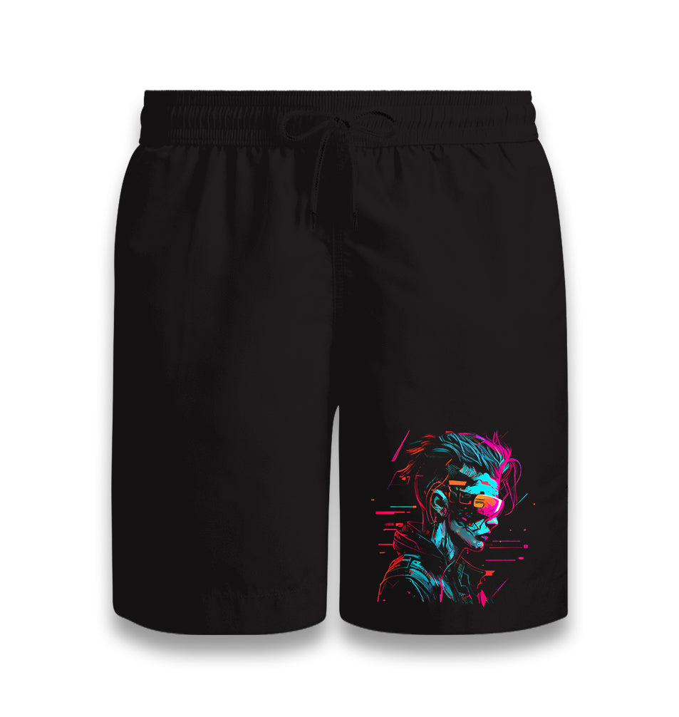 Cyberpunk Girl Black Shorts - Premium  from W.E.N.S. WIND - Just 7990! Shop now at W.E.N.S. WIND
