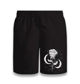 Moons Around a Rose Black Shorts - Premium  from W.E.N.S. WIND - Just 7990! Shop now at W.E.N.S. WIND