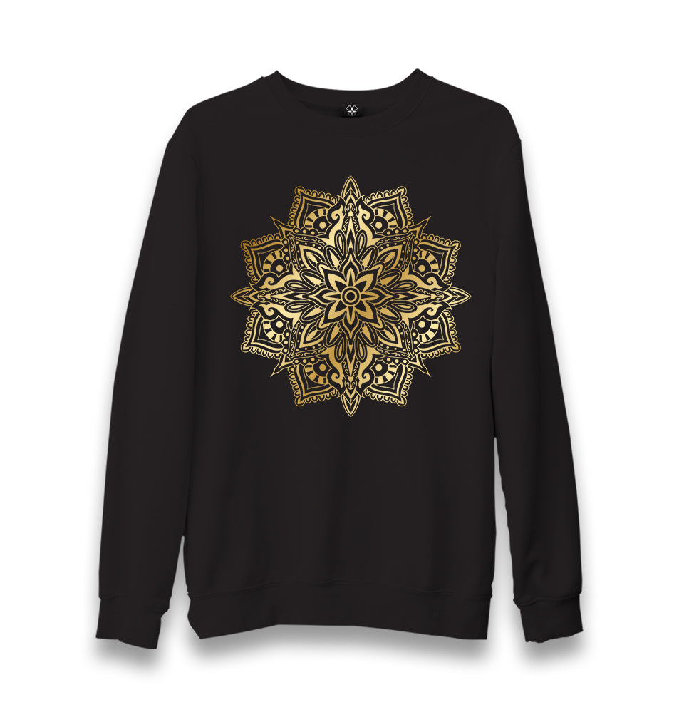 Golden Mandala Unisex Black Sweatshirt - Premium  from W.E.N.S. WIND - Just 10990! Shop now at W.E.N.S. WIND