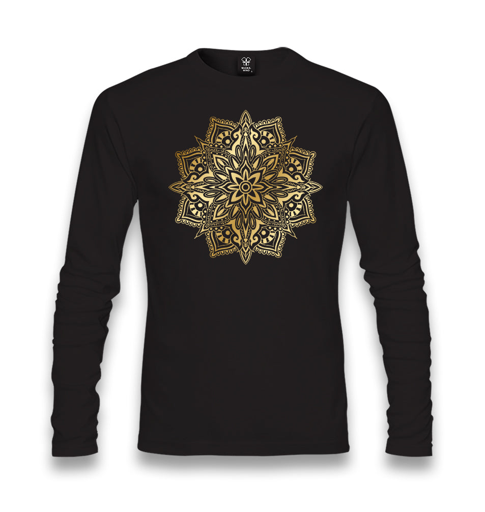 Golden Mandala Unisex Black Longsleeve - Premium  from W.E.N.S. WIND - Just 7990! Shop now at W.E.N.S. WIND