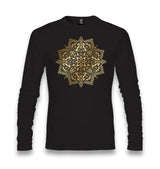 Golden Mandala Unisex Black Longsleeve - Premium  from W.E.N.S. WIND - Just 7990! Shop now at W.E.N.S. WIND