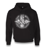 Clock Universe in DNA Chains Abstract Unisex Black Hoodie - Premium  from W.E.N.S. WIND - Just 11990! Shop now at W.E.N.S. WIND