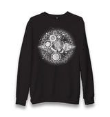 Clock Universe in DNA Chains Abstract Unisex Black Sweatshirt - Premium  from W.E.N.S. WIND - Just 10990! Shop now at W.E.N.S. WIND