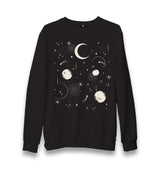 Night Sky with Moon and Stars Unisex Black Sweatshirt - Premium  from W.E.N.S. WIND - Just 10990! Shop now at W.E.N.S. WIND