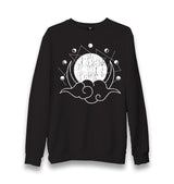 Moon Phases Behind a Cloud Unisex Black Sweatshirt - Premium  from W.E.N.S. WIND - Just 10990! Shop now at W.E.N.S. WIND