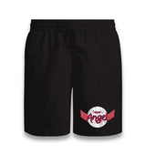 Angel with a Halo and Wings Black Shorts - Premium  from W.E.N.S. WIND - Just 7990! Shop now at W.E.N.S. WIND