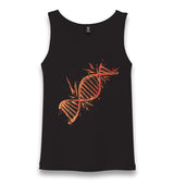 DNA Chain Exploding Unisex Black Tank Top - Premium  from W.E.N.S. WIND - Just 6490! Shop now at W.E.N.S. WIND