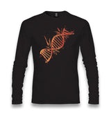 DNA Chain Exploding Unisex Black Longsleeve - Premium  from W.E.N.S. WIND - Just 7990! Shop now at W.E.N.S. WIND