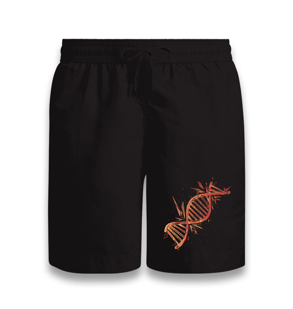 DNA Chain Exploding Black Shorts - Premium  from W.E.N.S. WIND - Just 7990! Shop now at W.E.N.S. WIND