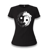 Koi Fishes Making Yin Yang Symbol Women's Black T-shirt - Premium  from W.E.N.S. WIND - Just 6490! Shop now at W.E.N.S. WIND