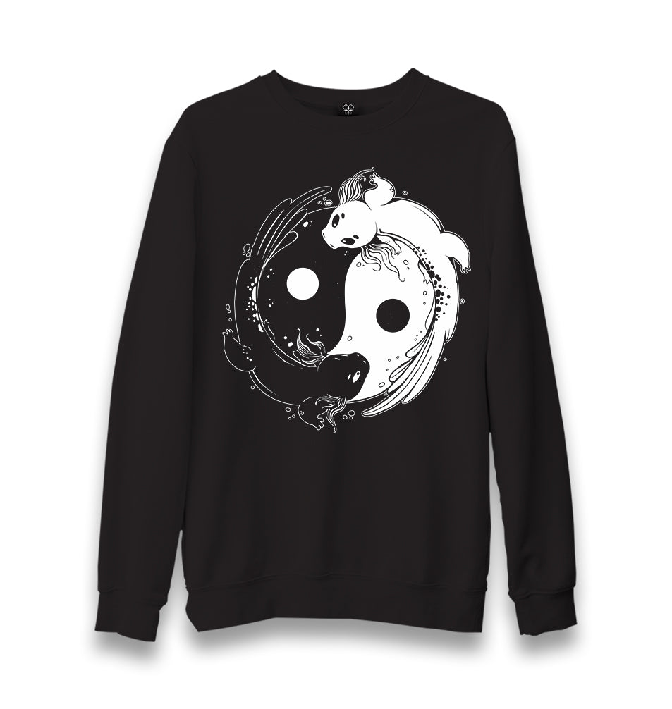 Koi Fishes Making Yin Yang Symbol Unisex Black Sweatshirt - Premium  from W.E.N.S. WIND - Just 10990! Shop now at W.E.N.S. WIND