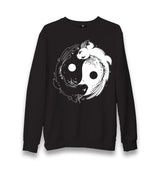 Koi Fishes Making Yin Yang Symbol Unisex Black Sweatshirt - Premium  from W.E.N.S. WIND - Just 10990! Shop now at W.E.N.S. WIND