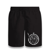 Spartan Warrior with a Spear and Shield Black Shorts - Premium  from W.E.N.S. WIND - Just 7990! Shop now at W.E.N.S. WIND