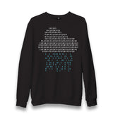 Cloud with Binary Code Numbers Unisex Black Sweatshirt - Premium  from W.E.N.S. WIND - Just 10990! Shop now at W.E.N.S. WIND