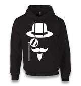 Silhouette of a Man with a Moustache and a Hat Unisex Black Hoodie - Premium  from W.E.N.S. WIND - Just 11990! Shop now at W.E.N.S. WIND