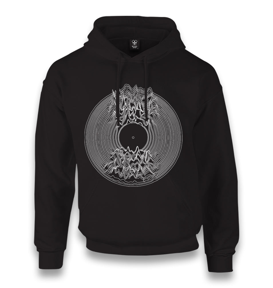 Waves on a Vinyl Unisex Black Hoodie - Premium  from W.E.N.S. WIND - Just 11990! Shop now at W.E.N.S. WIND