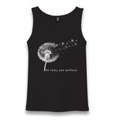 Be Real Not Perfect Dandellion Unisex Black Tank Top - Premium  from W.E.N.S. WIND - Just 6490! Shop now at W.E.N.S. WIND