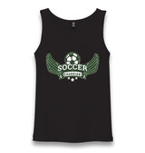 Soccer Ball Champion Unisex Black Tank Top - Premium  from W.E.N.S. WIND - Just 6490! Shop now at W.E.N.S. WIND