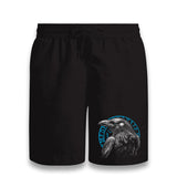 Raven Bird in Front of a Viking Rune Black Shorts - Premium  from W.E.N.S. WIND - Just 7990! Shop now at W.E.N.S. WIND