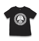 A Viking Longship in a Celtic Knot Kid's Black T-shirt - Premium  from W.E.N.S. WIND - Just 5990! Shop now at W.E.N.S. WIND